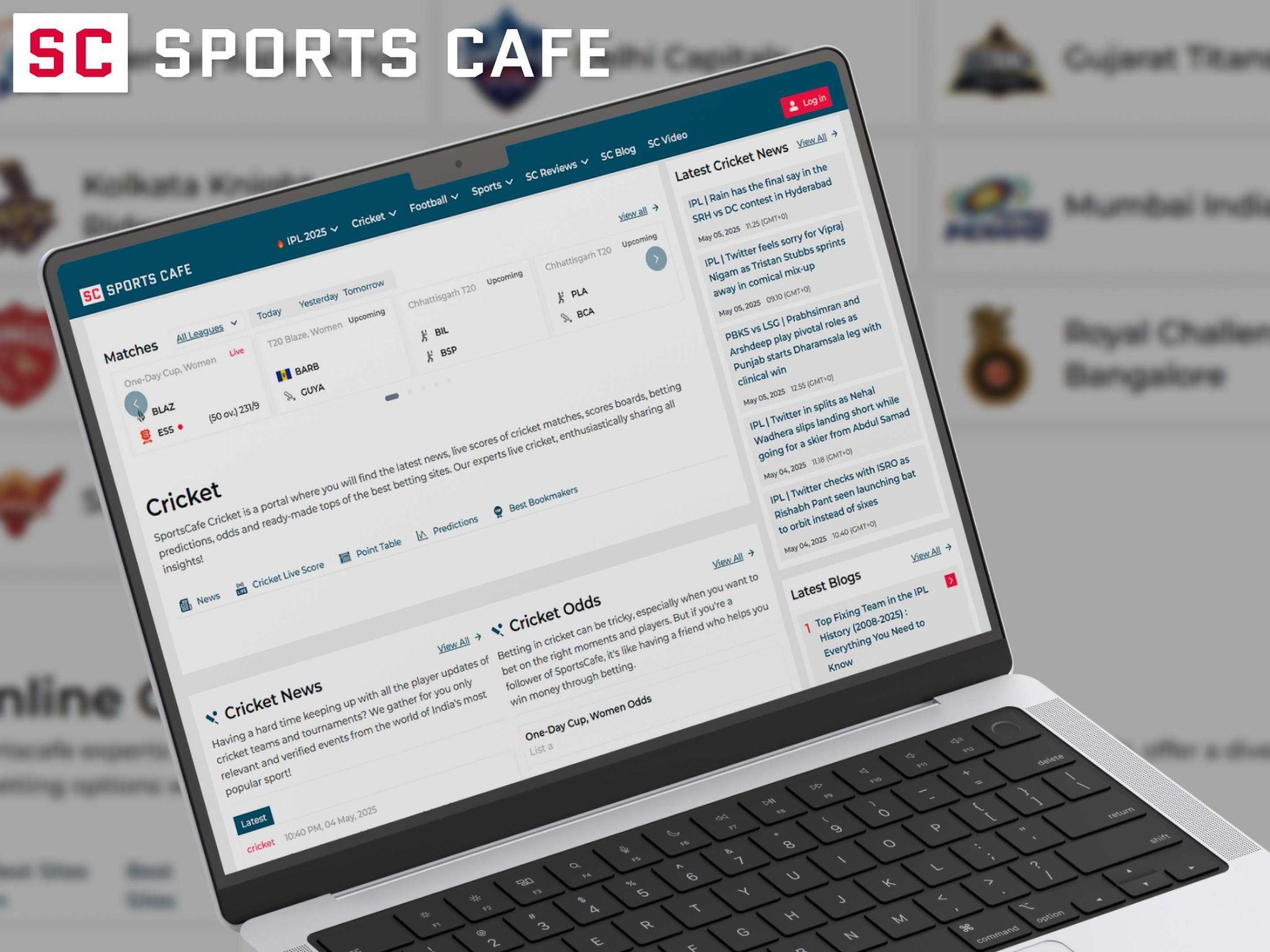 Information about the Match in SportsCafe