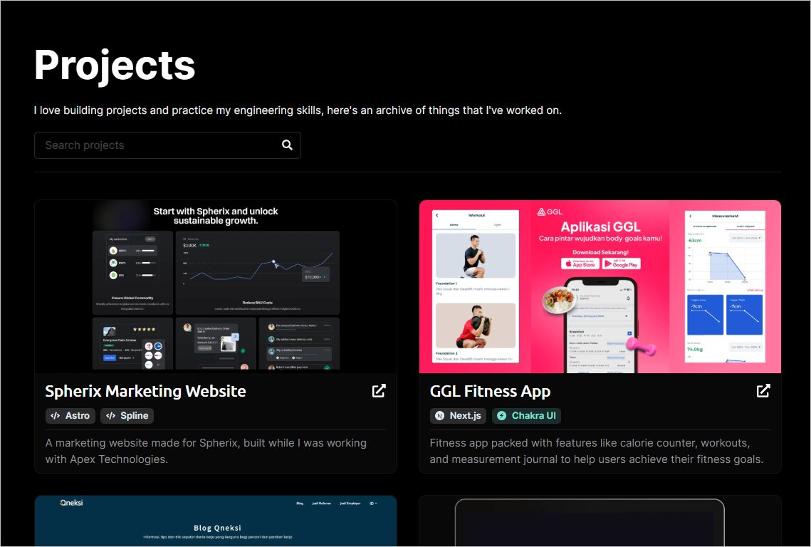 Python developer portfolio