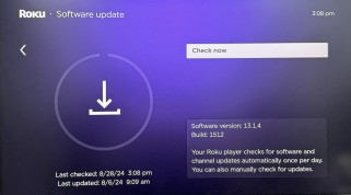 Update Option on Roku