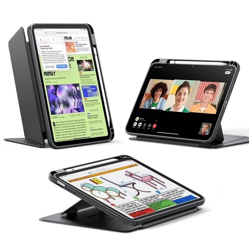 Flip Magnetic Case with Pencil Holder (iPad Magnetic Stand Case)