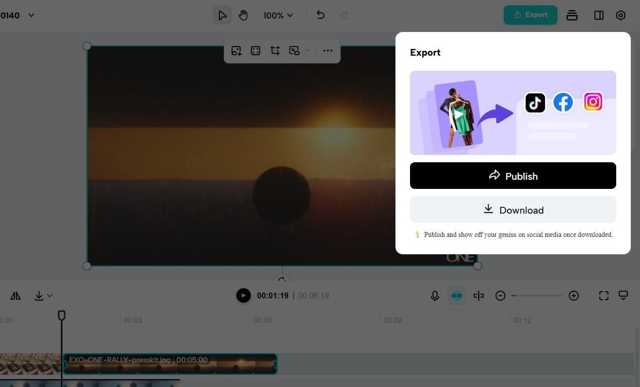 Download & Share on Platforms