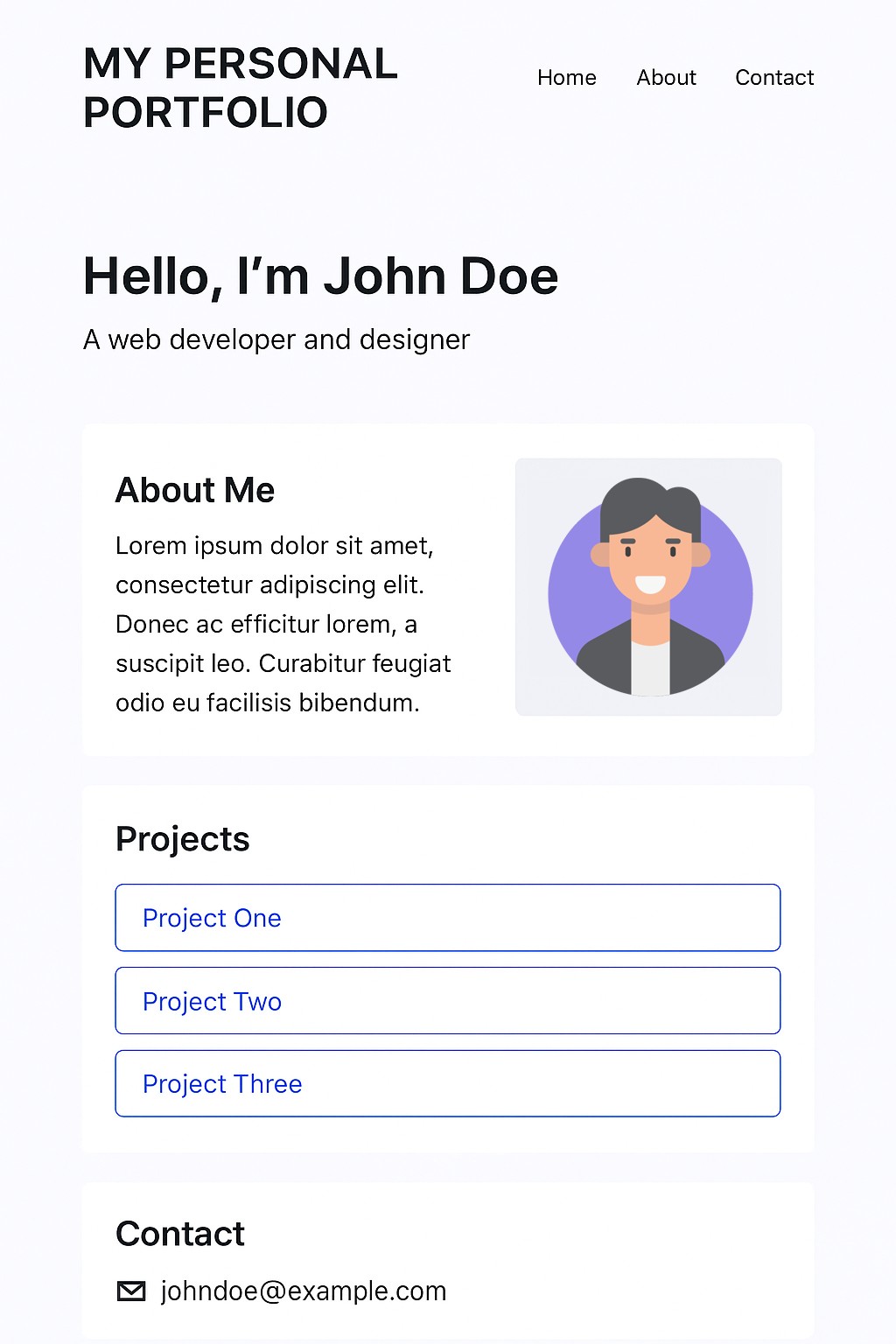 Personal Portfolio Website