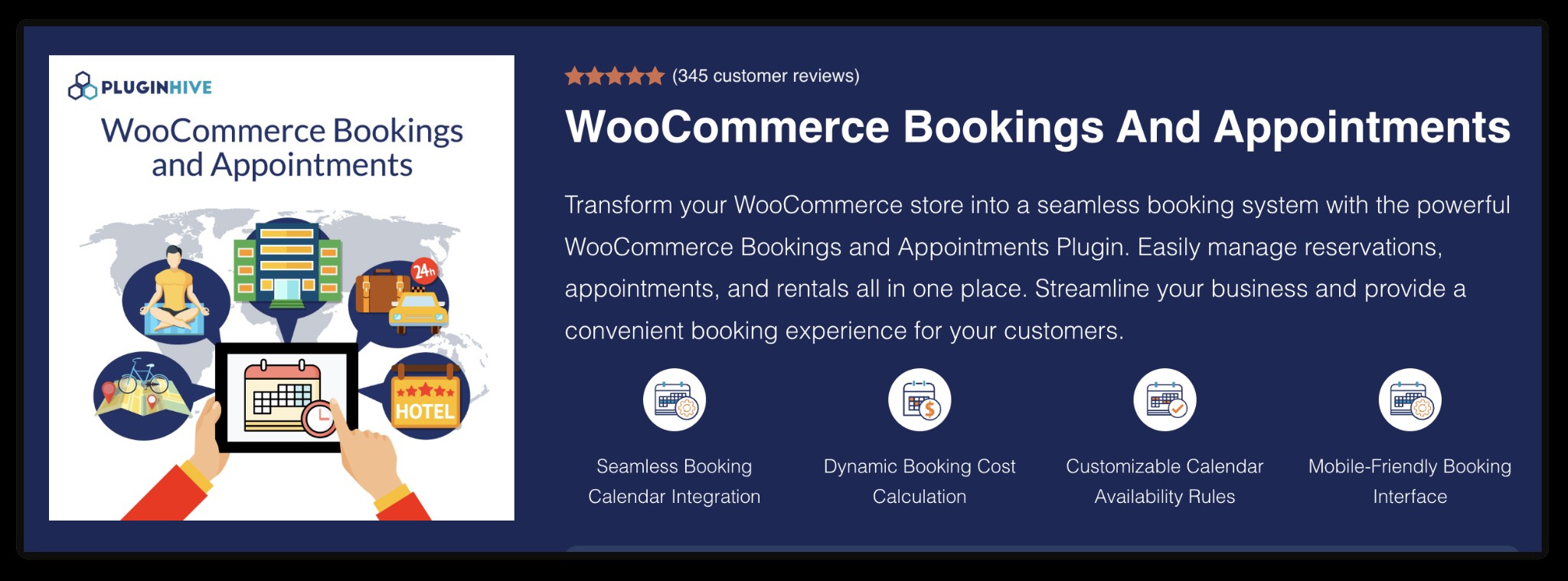 WooCommerce Bookings and Appointments by PluginHive