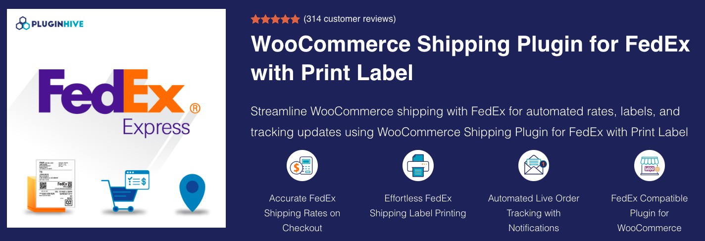 WooCommerce Shipping Plugin for FedEx