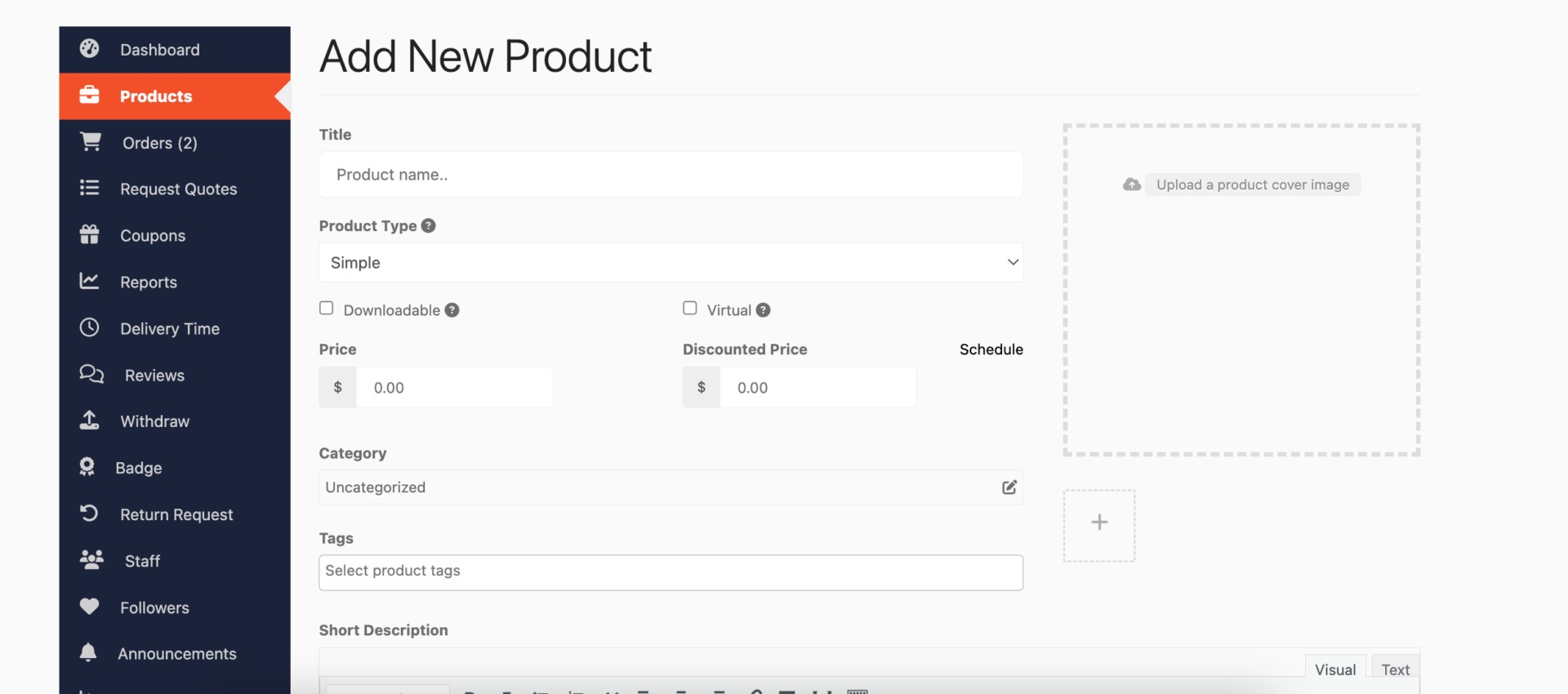 New Product Multi-Vendor Marketplace in WordPress