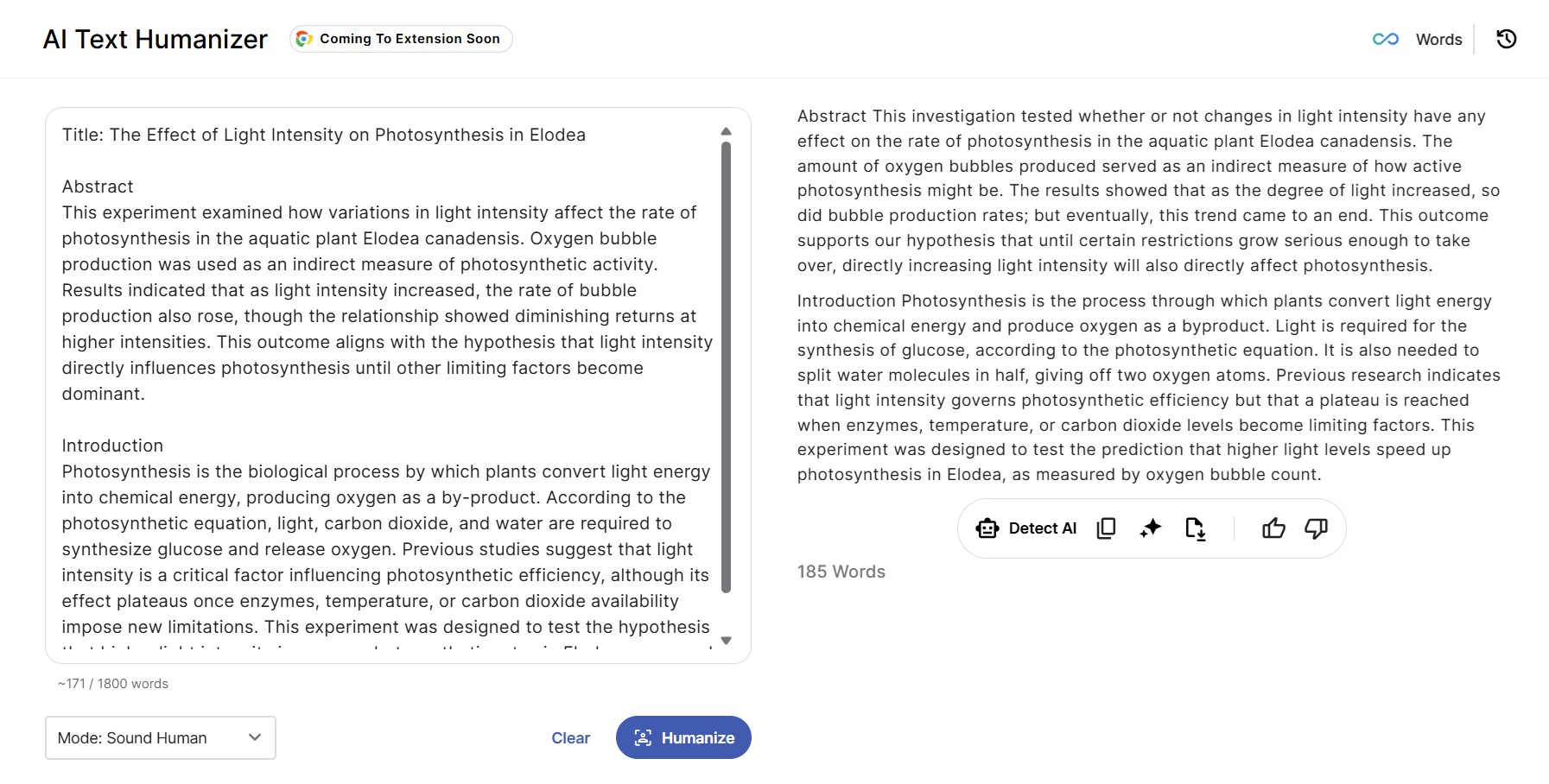 Humanizing a Lab Report