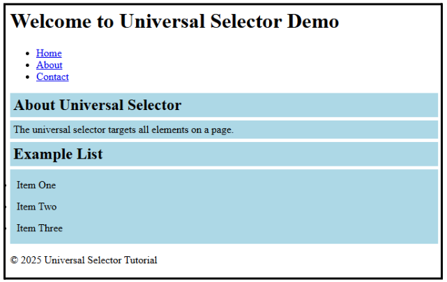 Descendant Selector