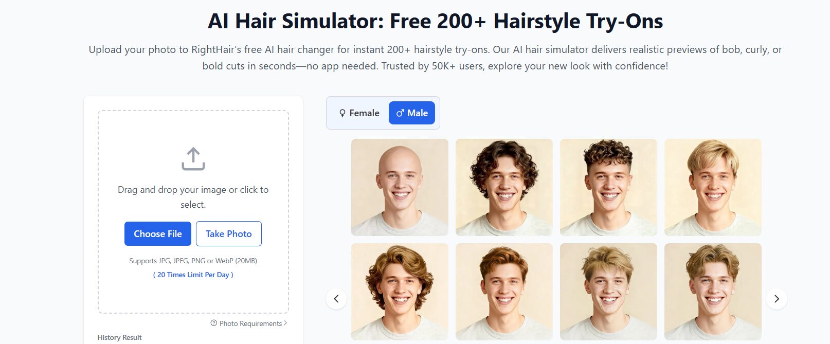 AI Hairstyle Makeover