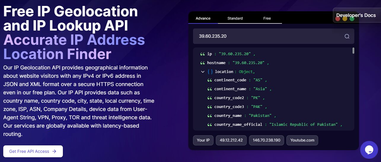 IP Location API by ipgeolocation.io