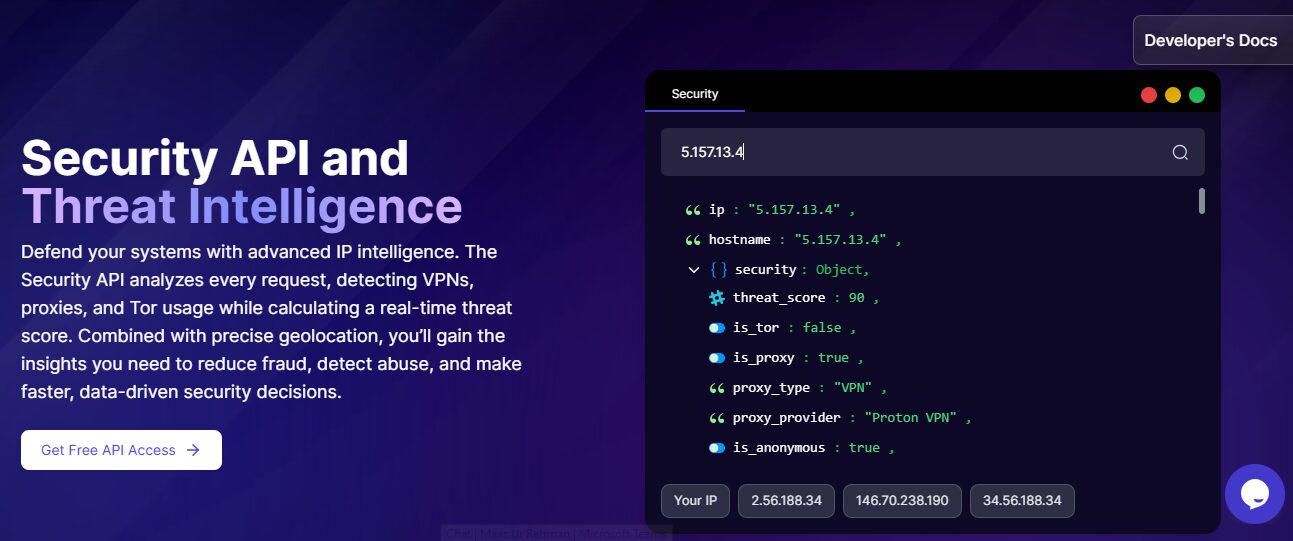 IP Security API by ipgeolocation.io