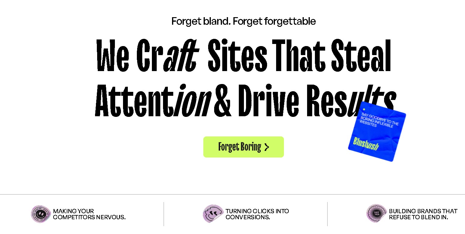 Blushush (Best Webflow Agencies)