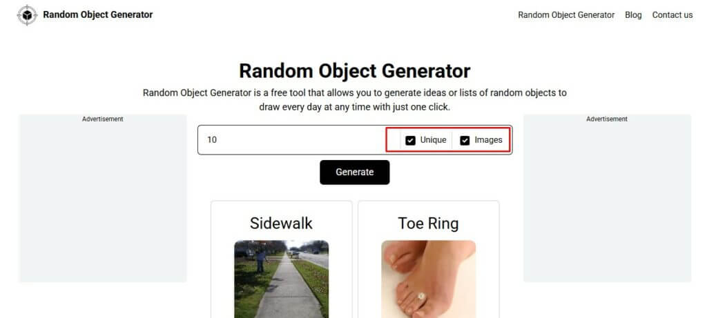 Different Random Image Best Random Object Generators with Pictures for Creatives