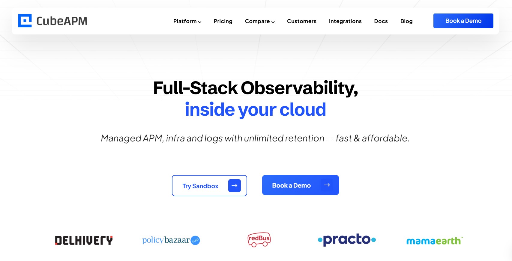 CubeAPM (APM Platforms for Regulated Industries)