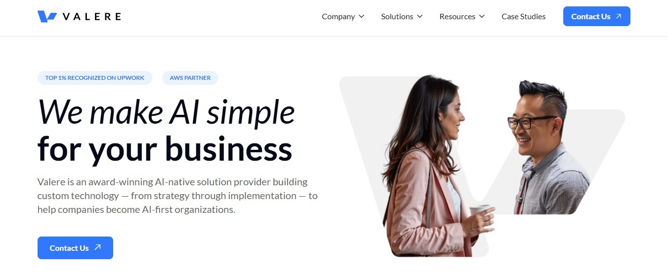 Valere (AI Development Companies in the USA)