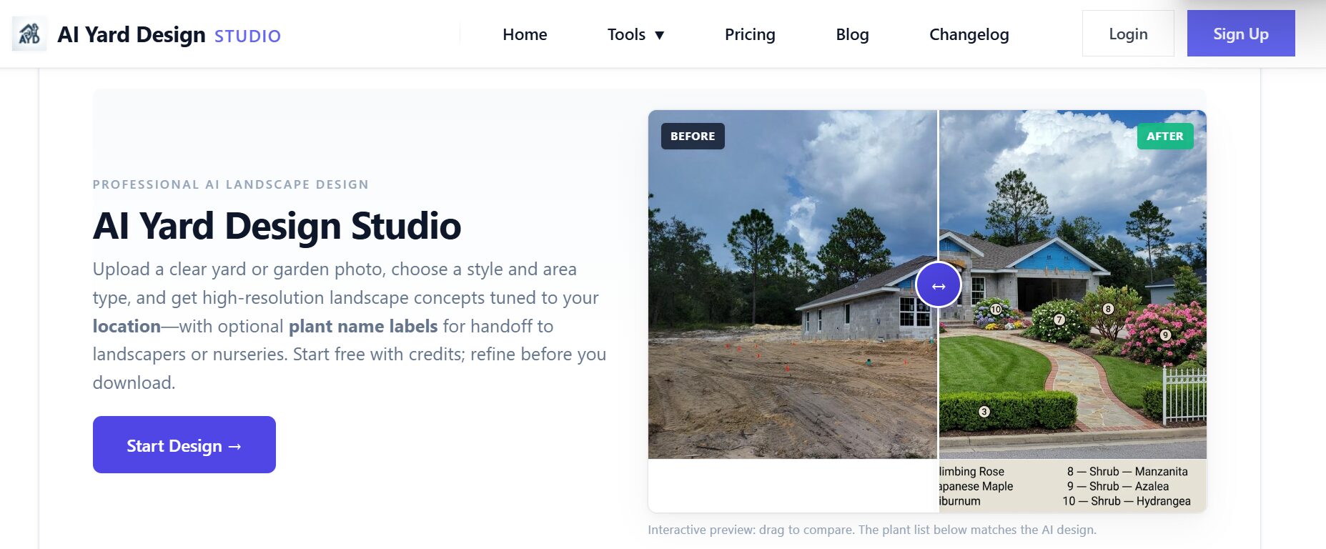 AI Yard Design Studio