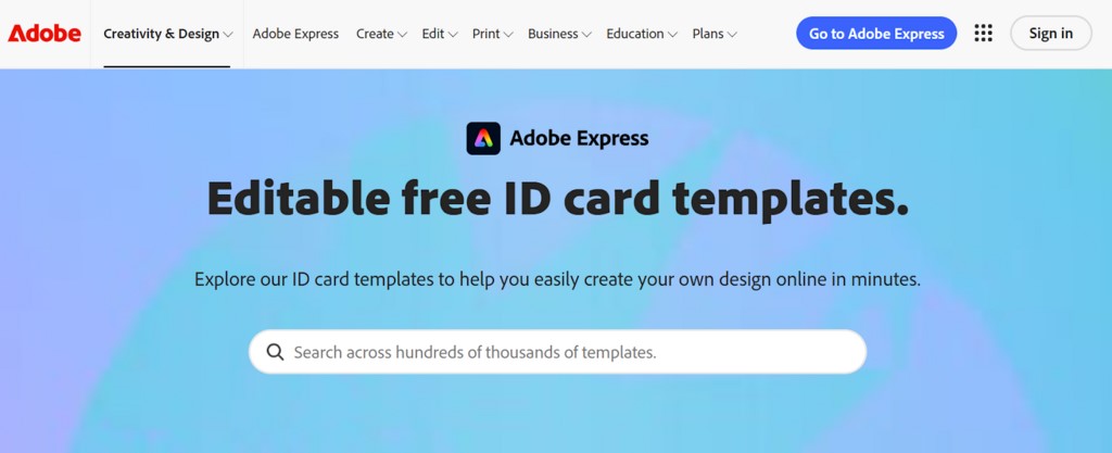 Create Student ID Cards in Adobe Express