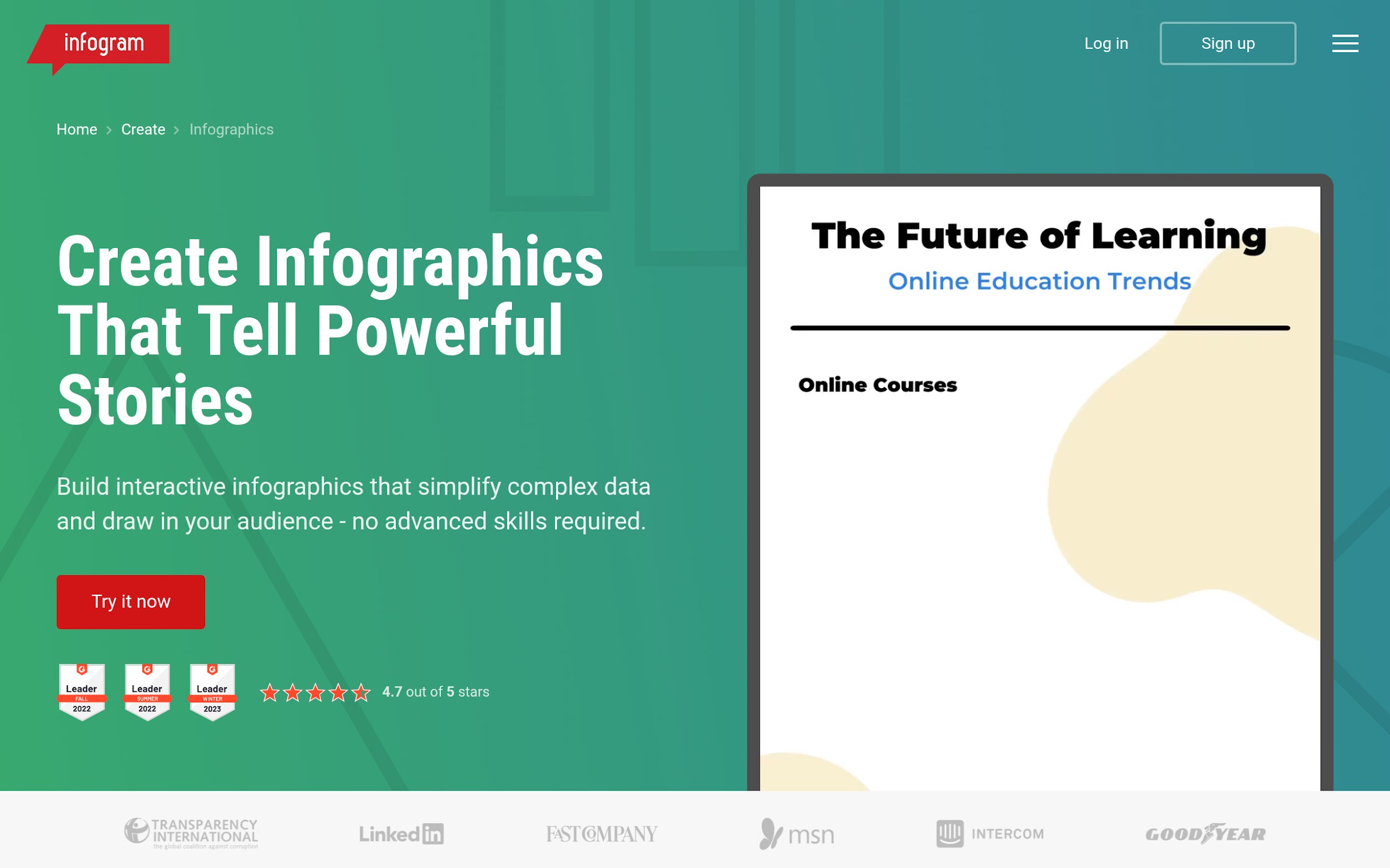 Infogram AI Infographic Design Tools