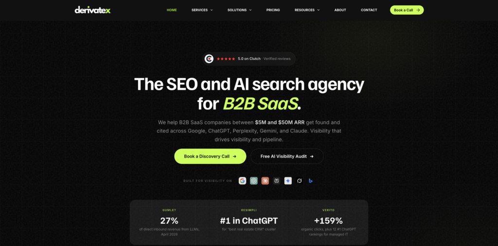 DerivateX: ChatGPT SEO Agencies for SaaS