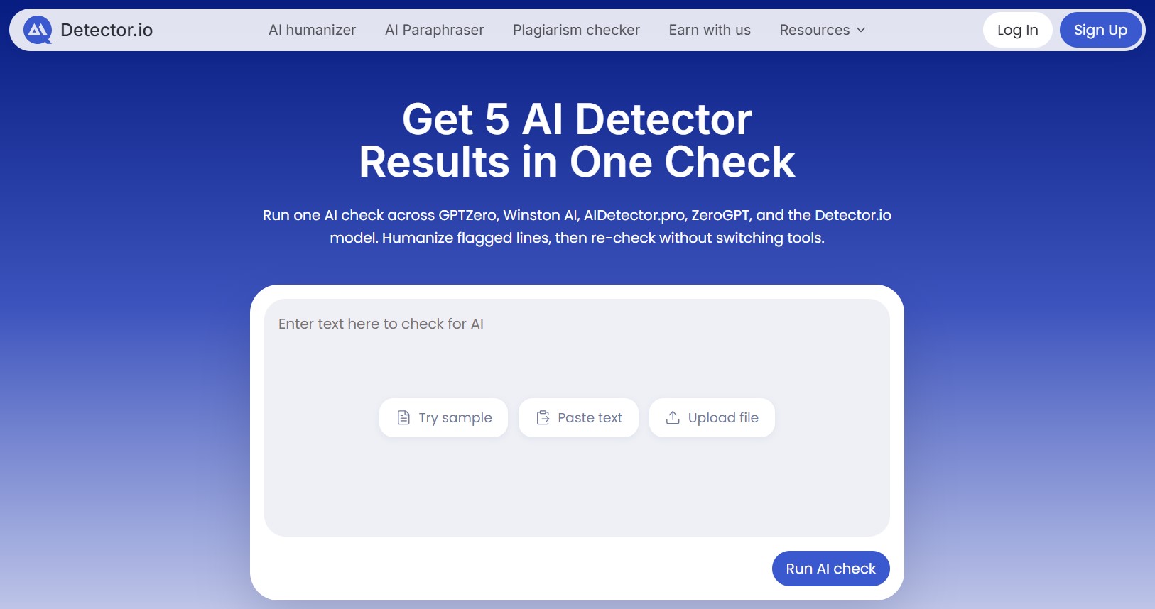 Multi-detector AI Verification