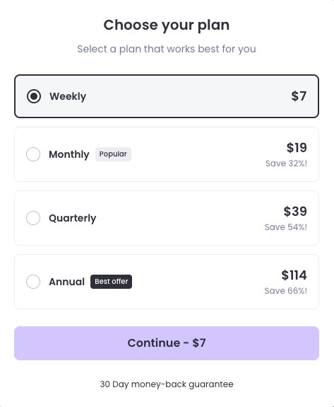 Pricing and Value (Detector.io)