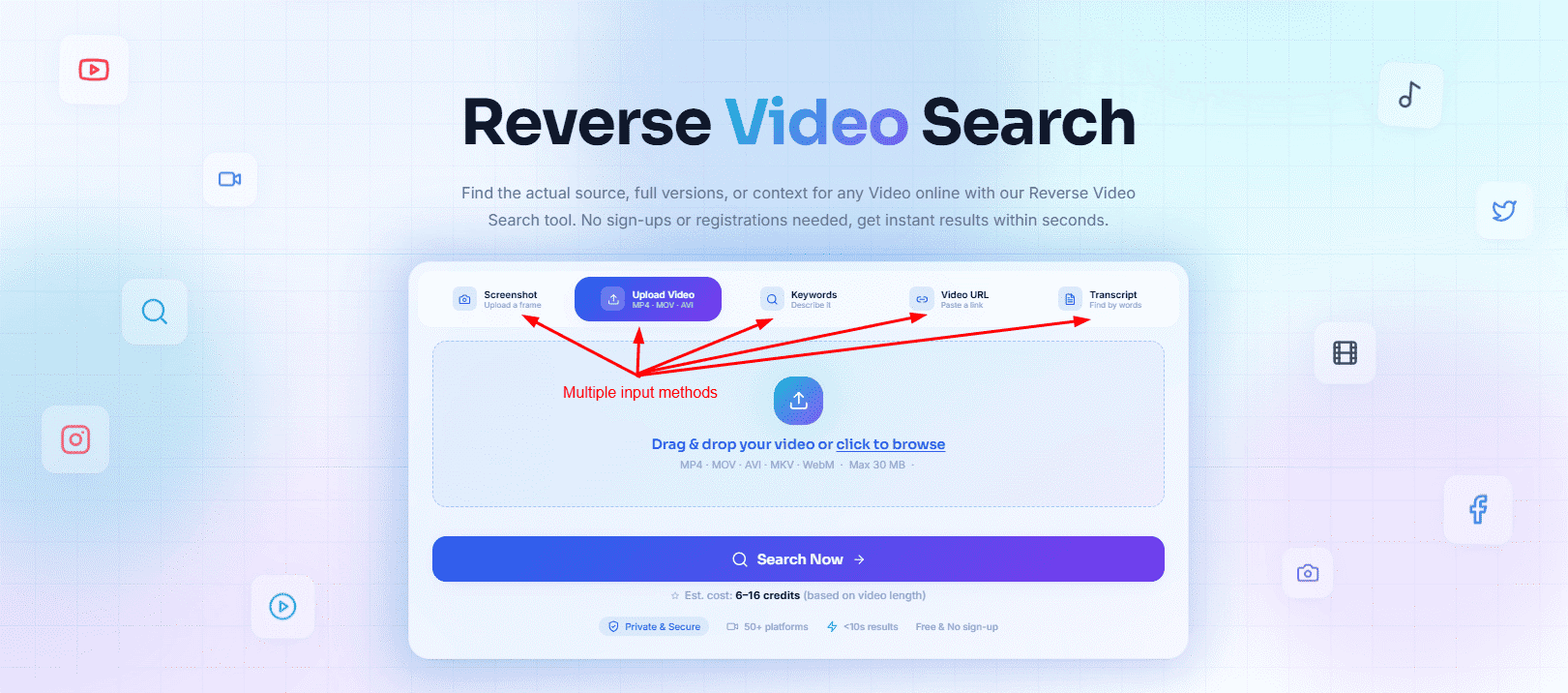 Reverse Video Search Tool