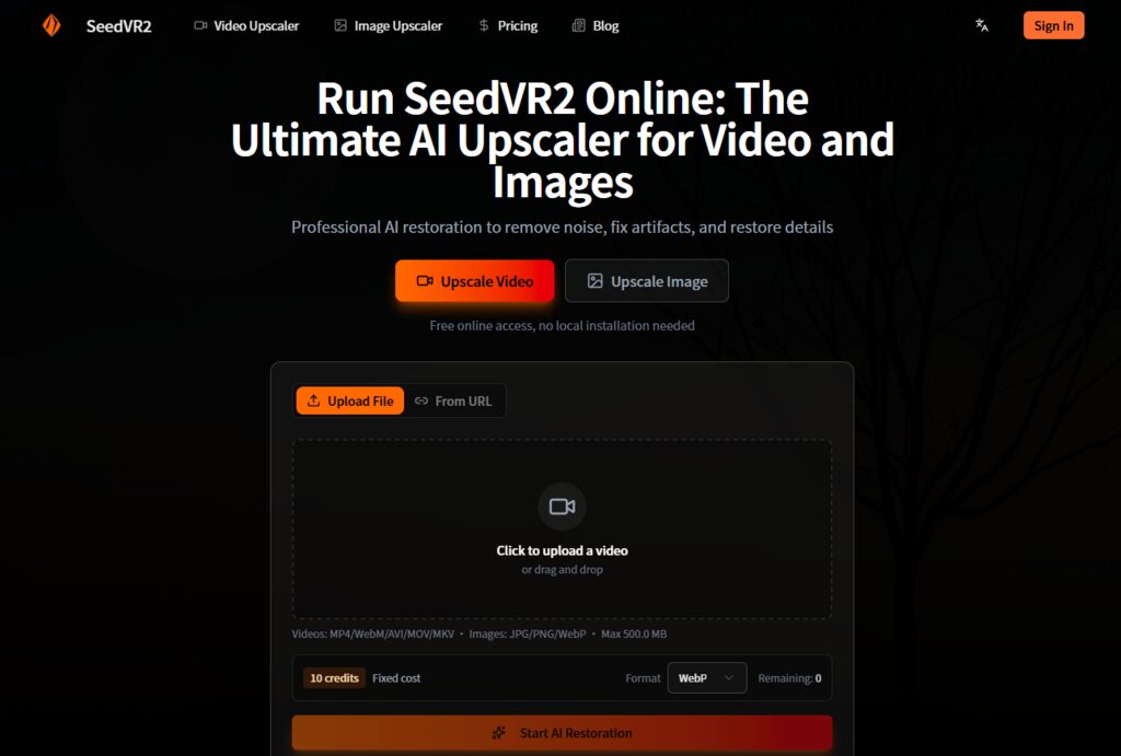 SeedVR2 Video Restoration