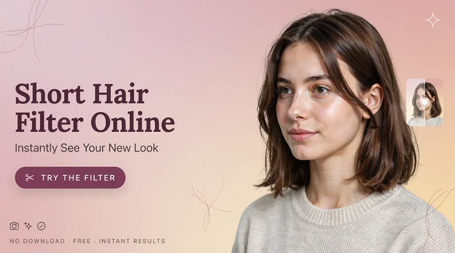 Short Hair Filter Online