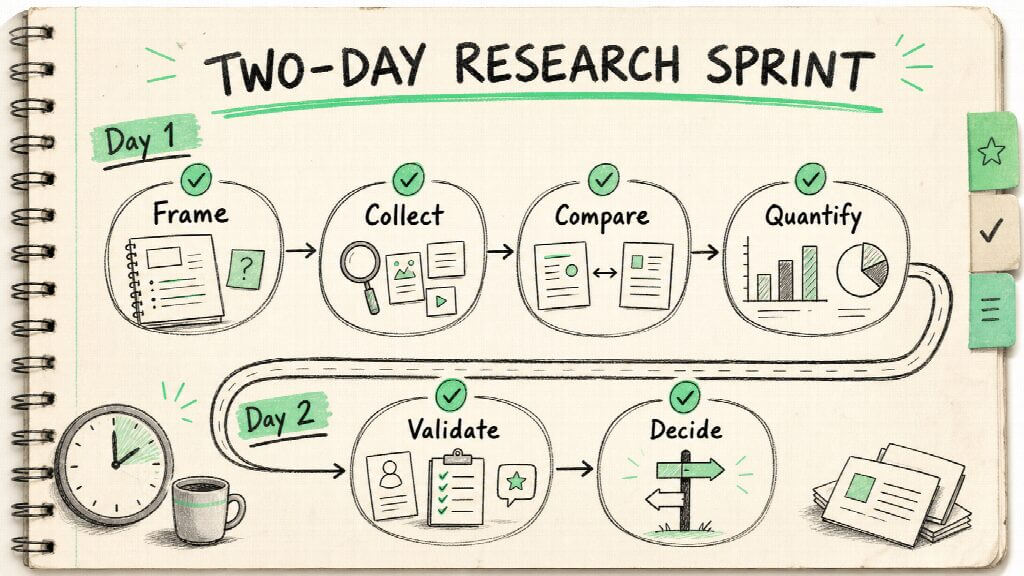 A fast sprint works when every stage produces evidence for the next one