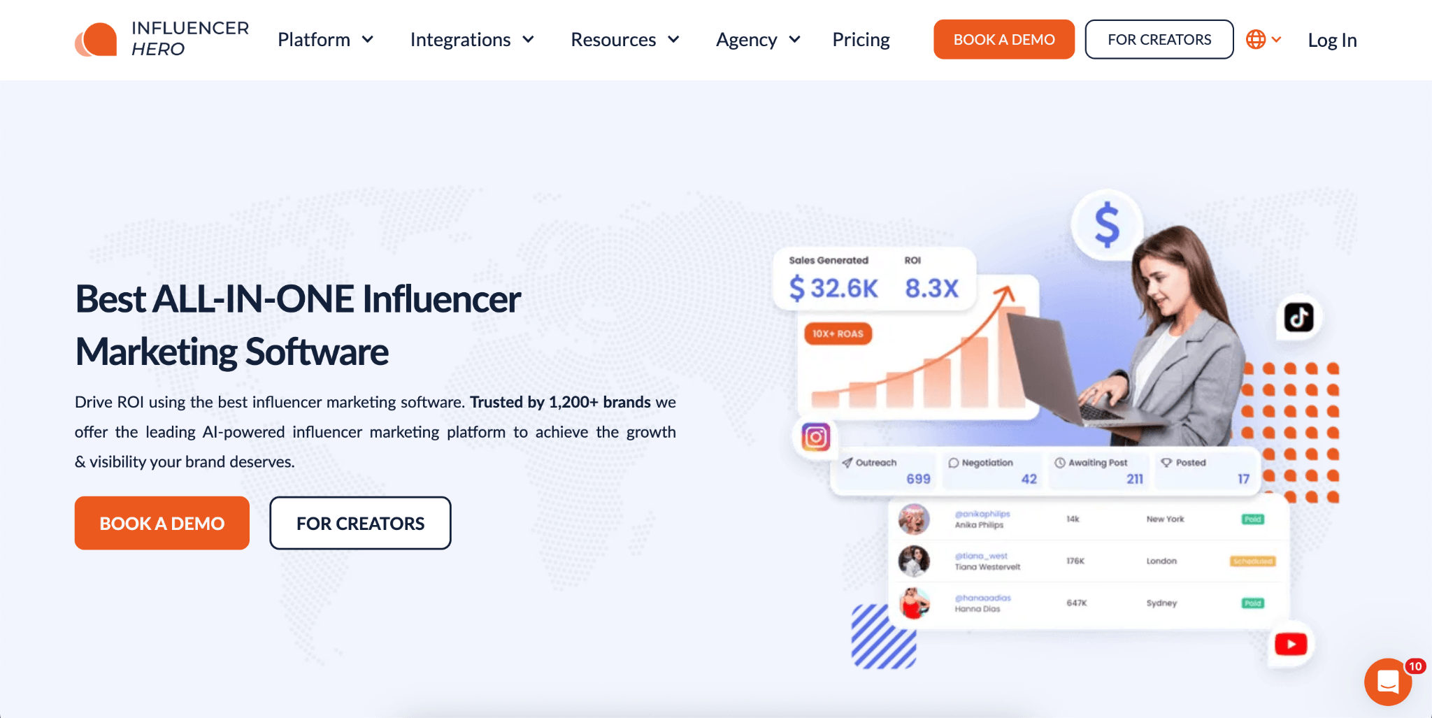 Influencer Hero