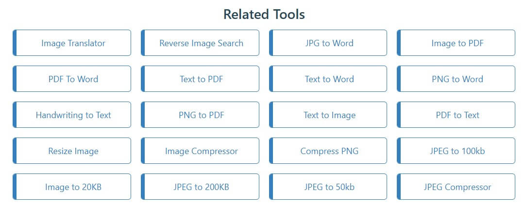 Other Tools from Image to Text