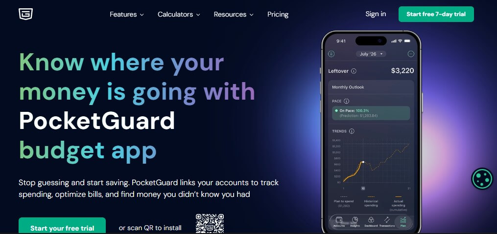 PocketGuard: Budgeting Apps for College Students