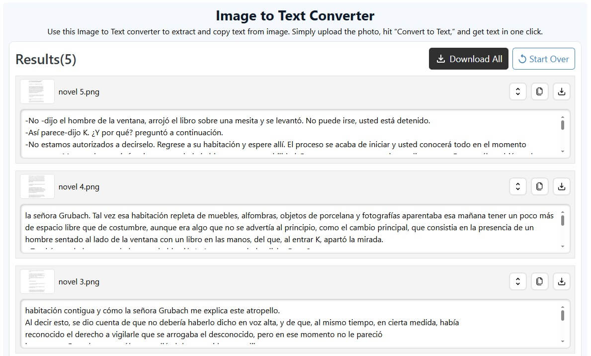 Step 3: Click ‘Convert to Text’.
