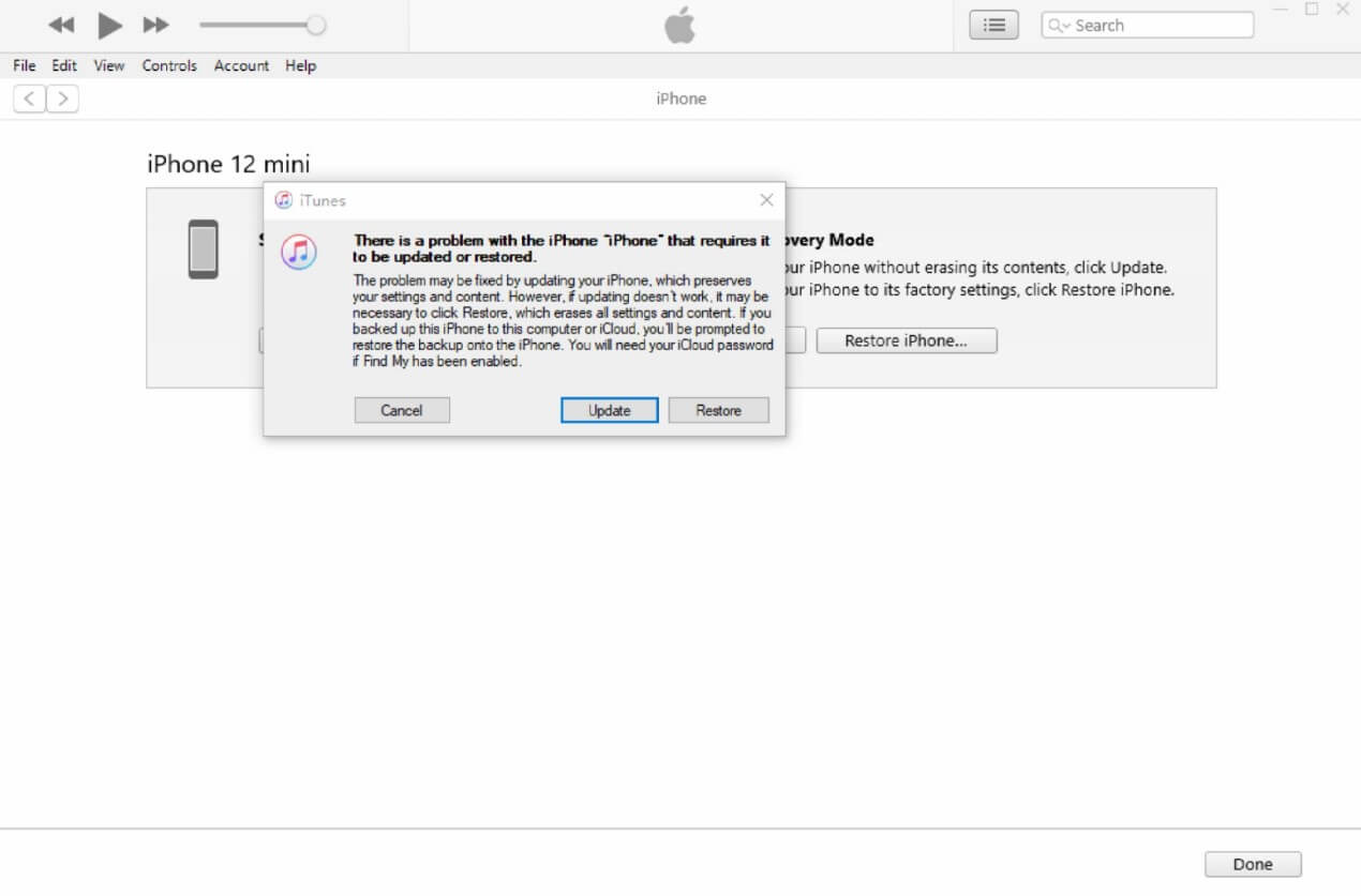 Use Recovery Mode to Reset iPhone