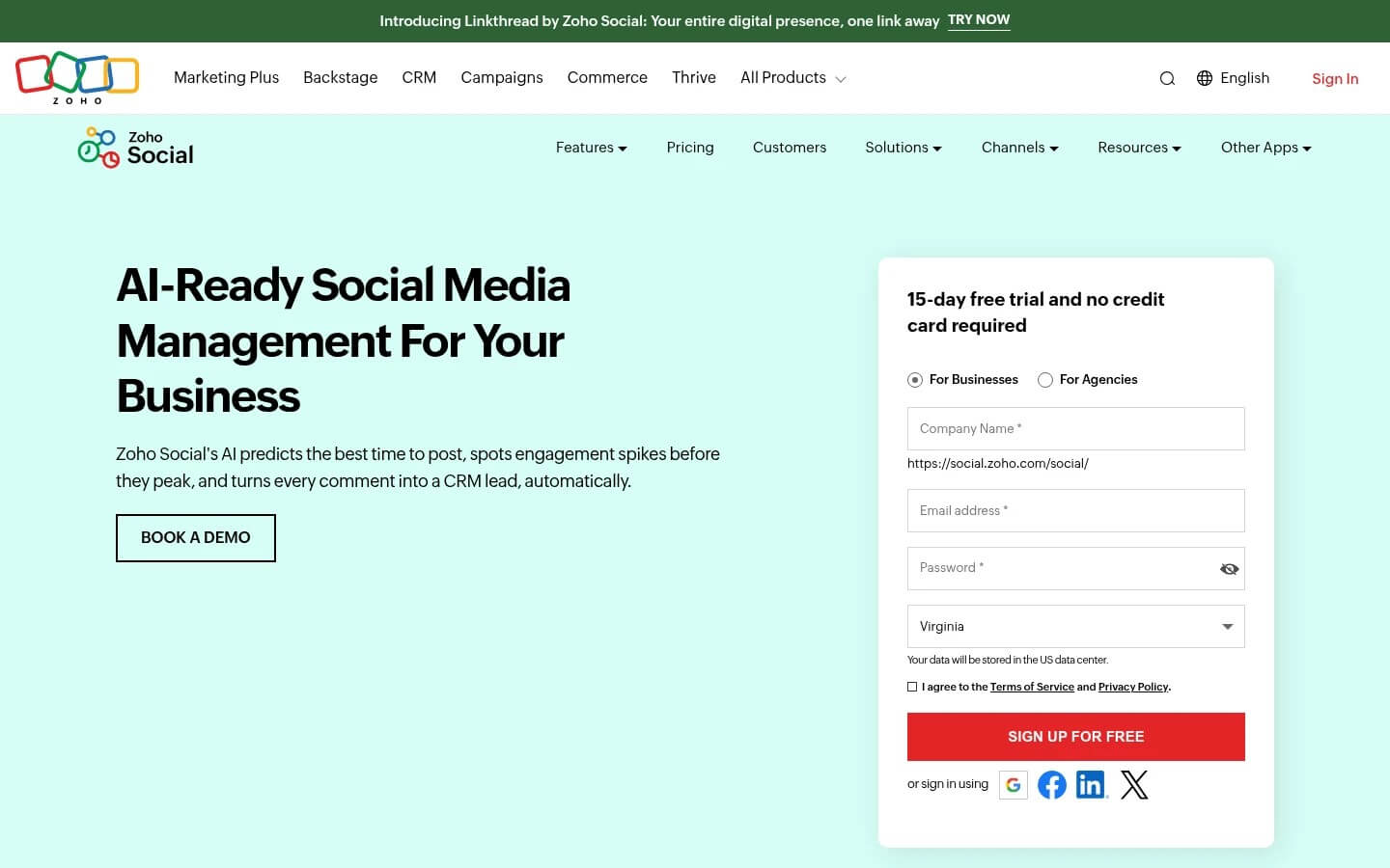 Hootsuite Alternatives: Zoho Social