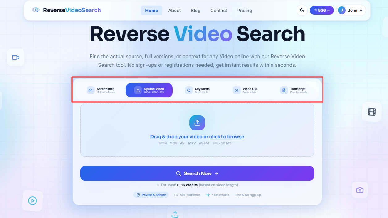Use Reverse Video Search Tool
