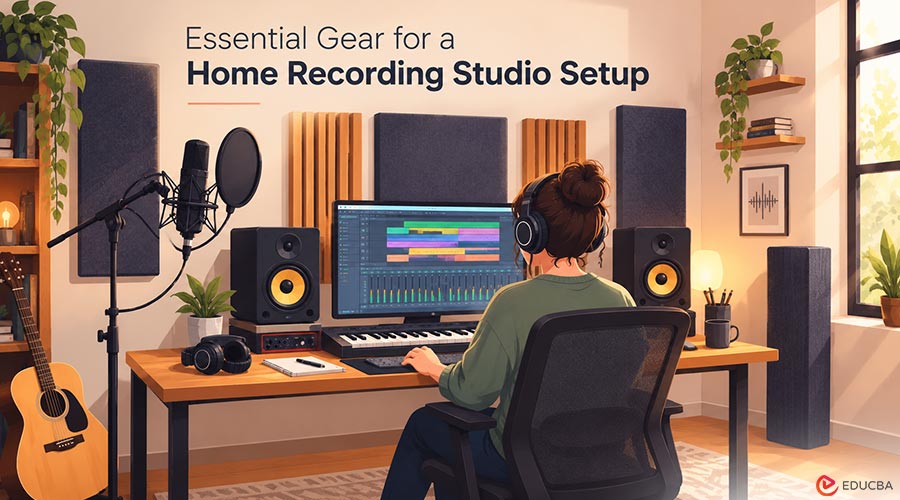 Home recording studio setup for music production