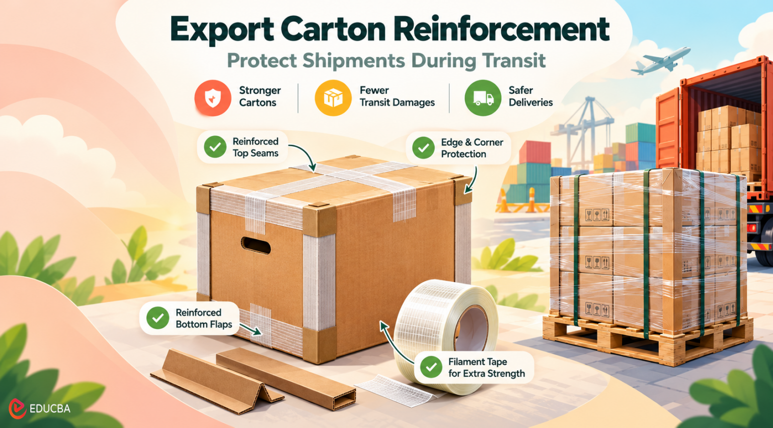 Lrt Rope Container Export Carton Reinforcement | Prevent Transit Damage