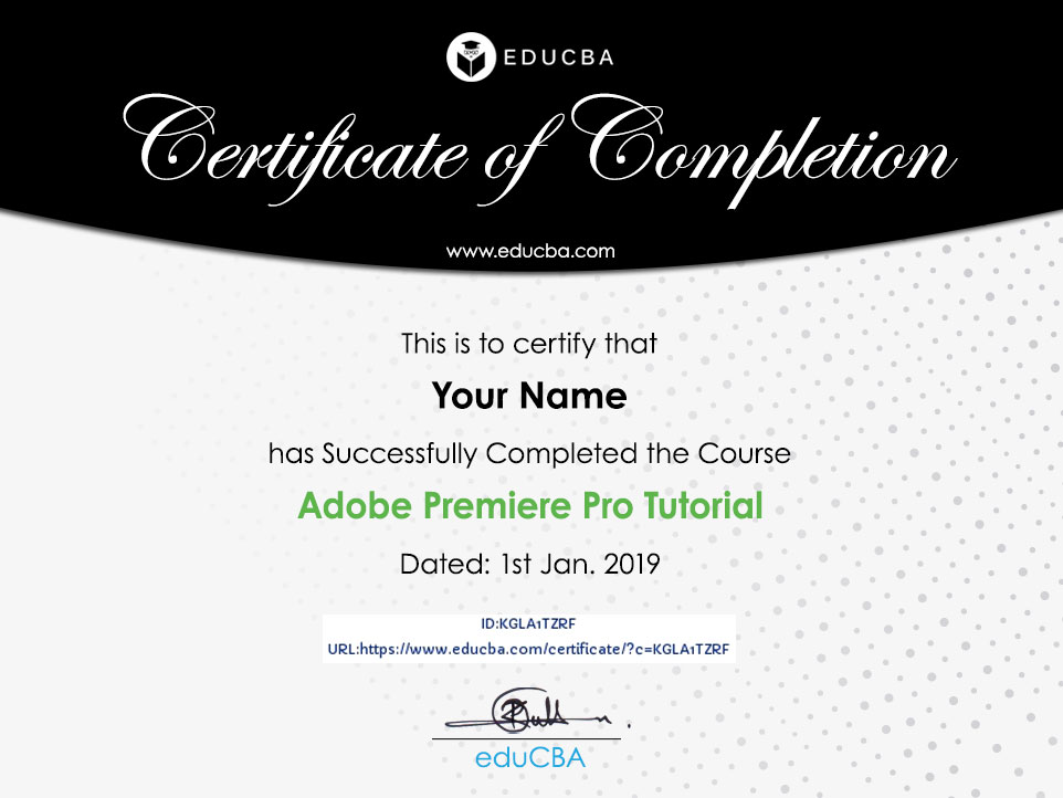 adobe premiere pro certification